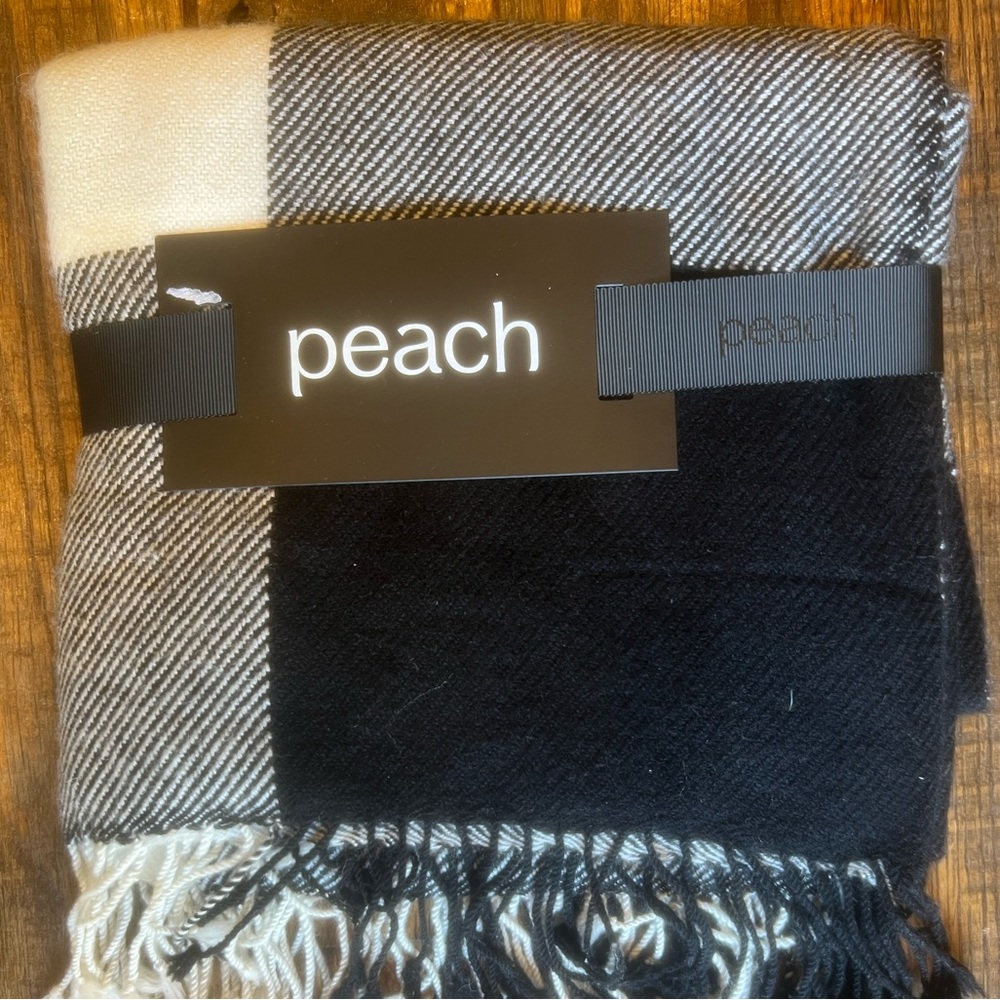 Peach brand Checkerboard Scarf